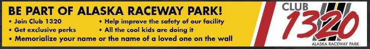 Alaska Raceway Park Club Signup Banner